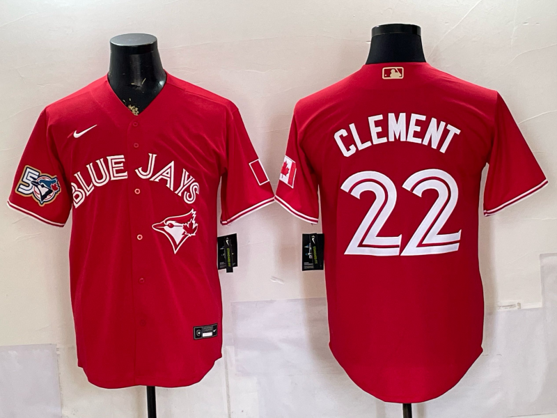 Men 2026 Toronto Blue Jays #22 Clement red Game Nike MLB Jersey 0904005